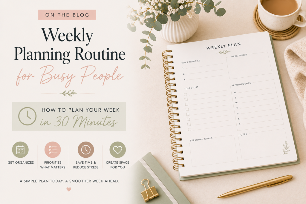 weekly planning routine for busy people
