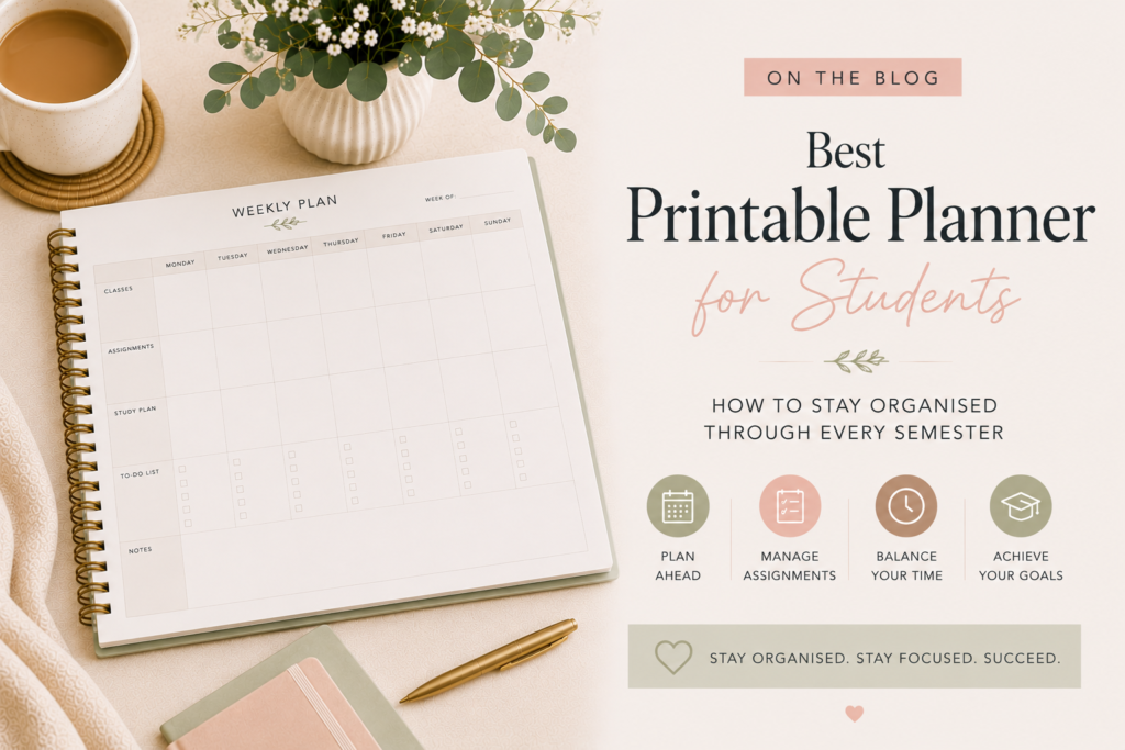 best printable planner for students