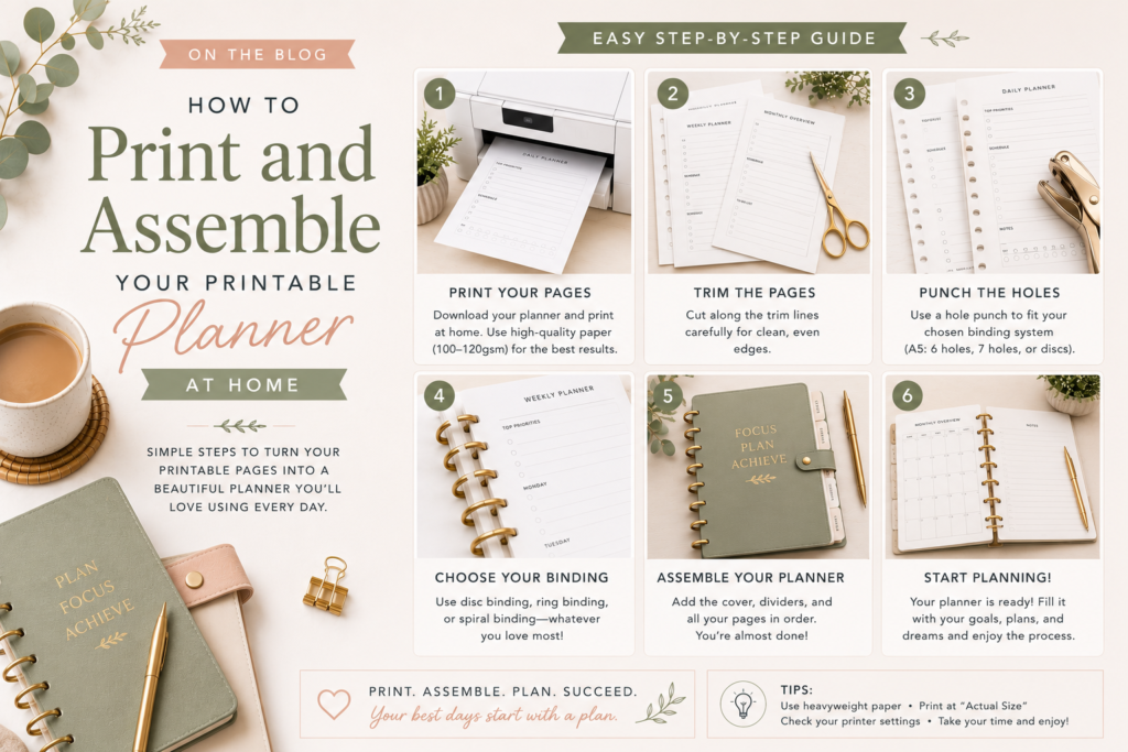how to print a printable planner