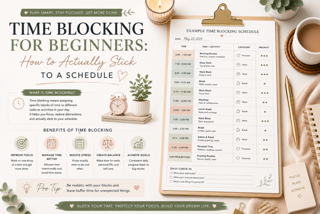 time blocking for beginners