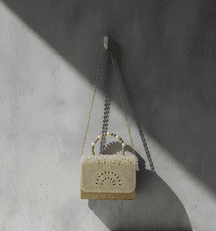 "The Countess" Beaded Evening Mini Bag with Pearl Top Handle