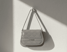 classic quilted flap shoulder bags – available in grey, pink & blue