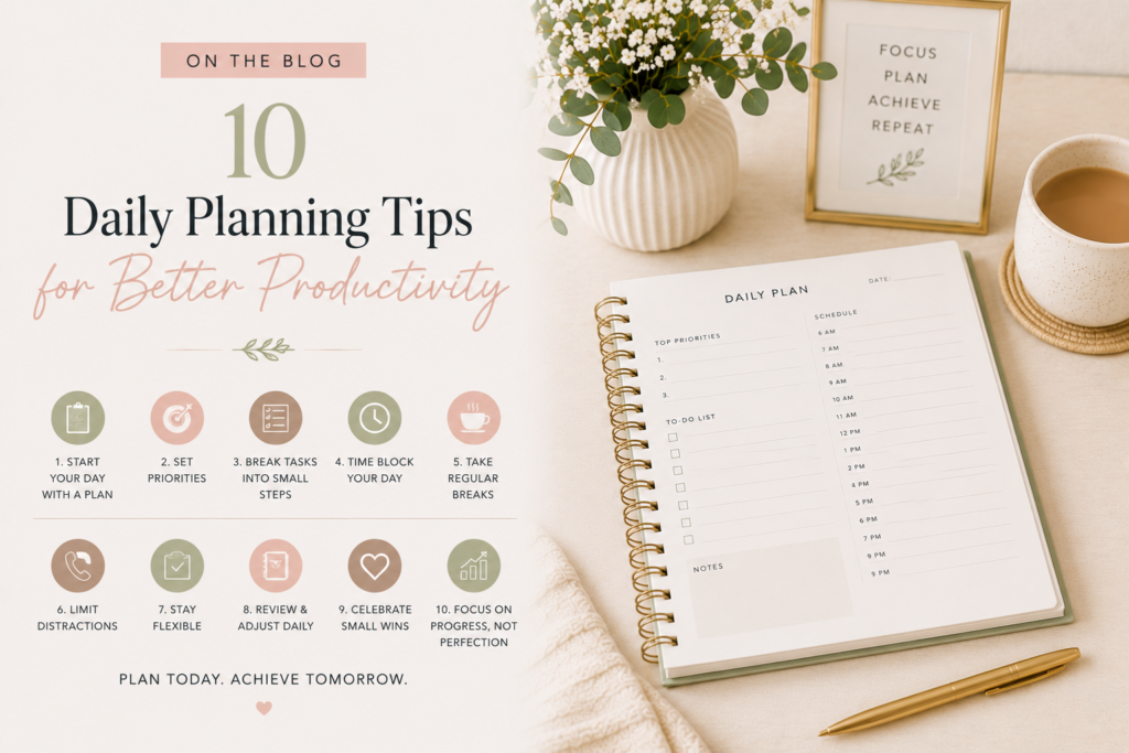 10 Daily Planning Tips for Better Productivity
