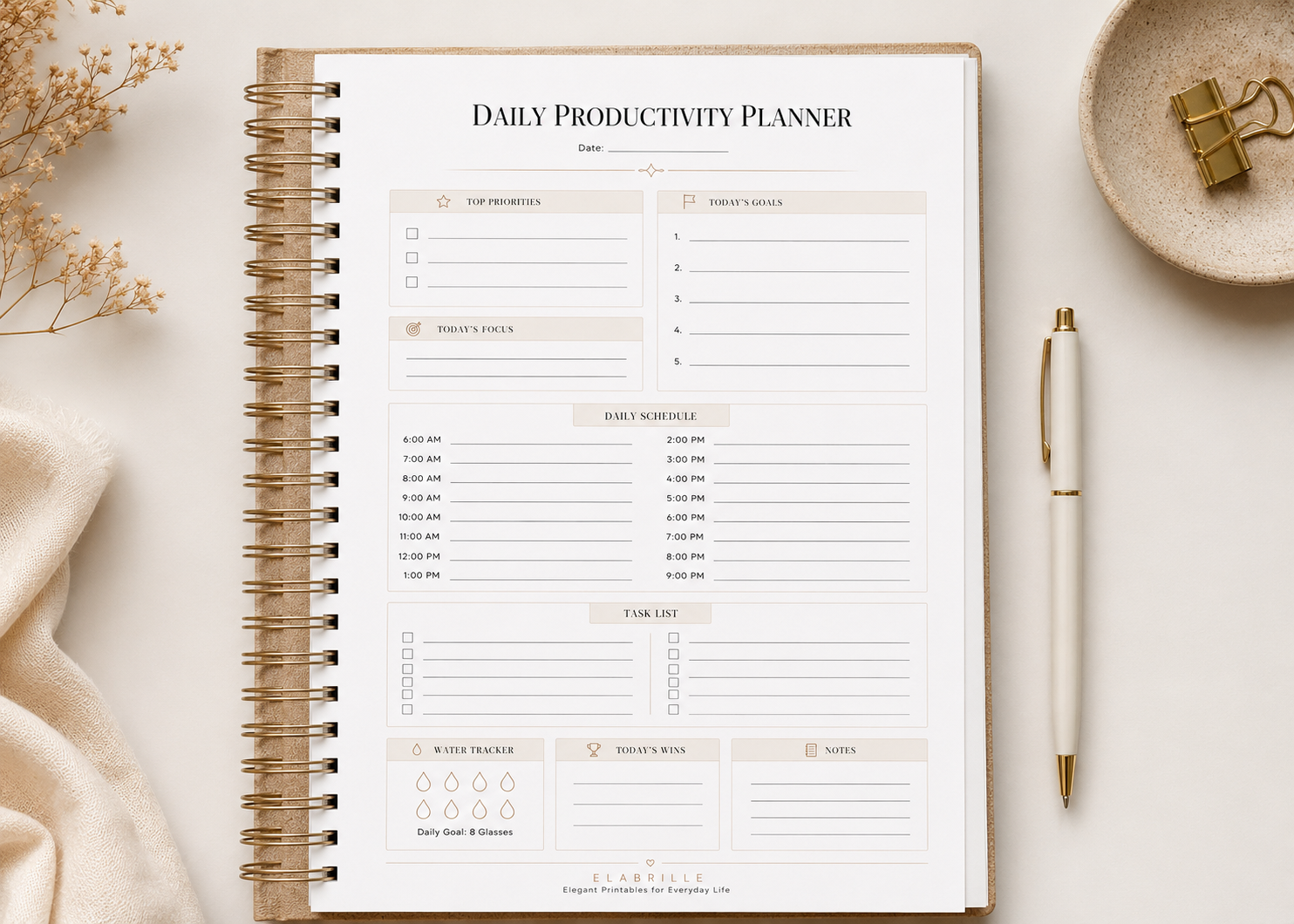 Daily Planner Printable