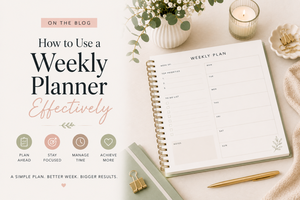 How to Use a Weekly Planner Effectively