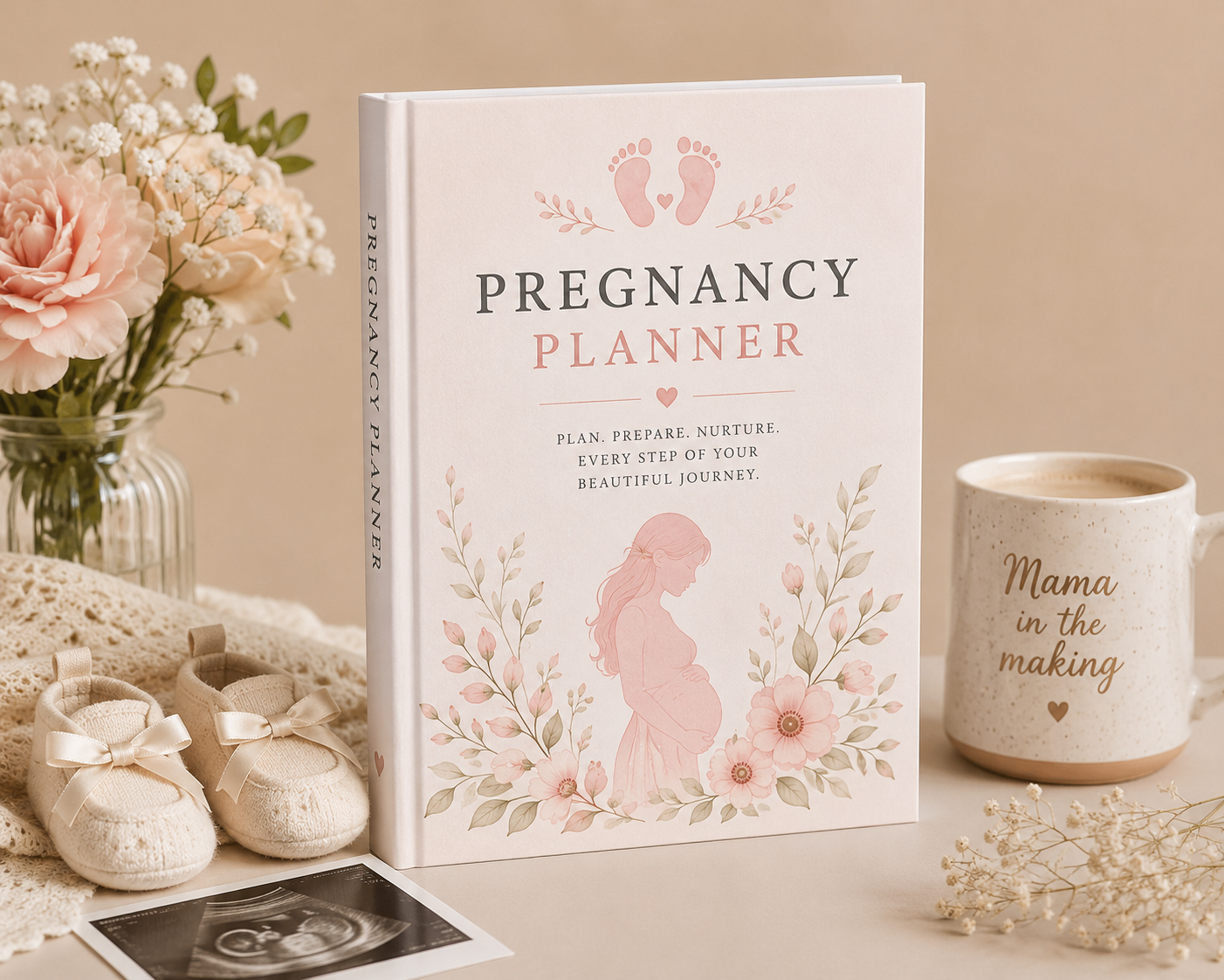 Pregnancy Planner Printable | Pregnancy Journal, Baby Tracker & Birth Planner PDF