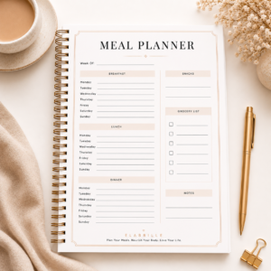 Minimal Meal Planner Printable PDF