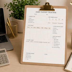 Debt Payoff Tracker Printable | Debt Repayment Planner & Loan Tracker PDF