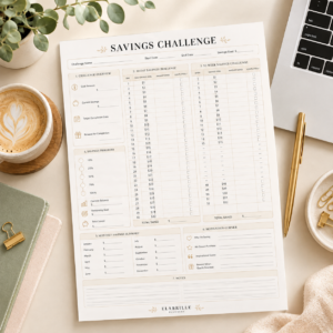 Savings Challenge Printable | 30-Day & 52-Week Savings Challenge Tracker PDF