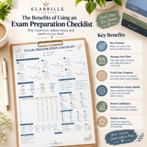 Exam Preparation Checklist Printable Subject Revision & Exam Study Planner PDF