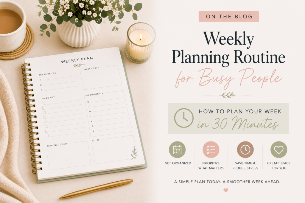 weekly planning routine for busy people