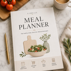 Meal Planner Printable | Weekly Meal Plan & Grocery List PDF