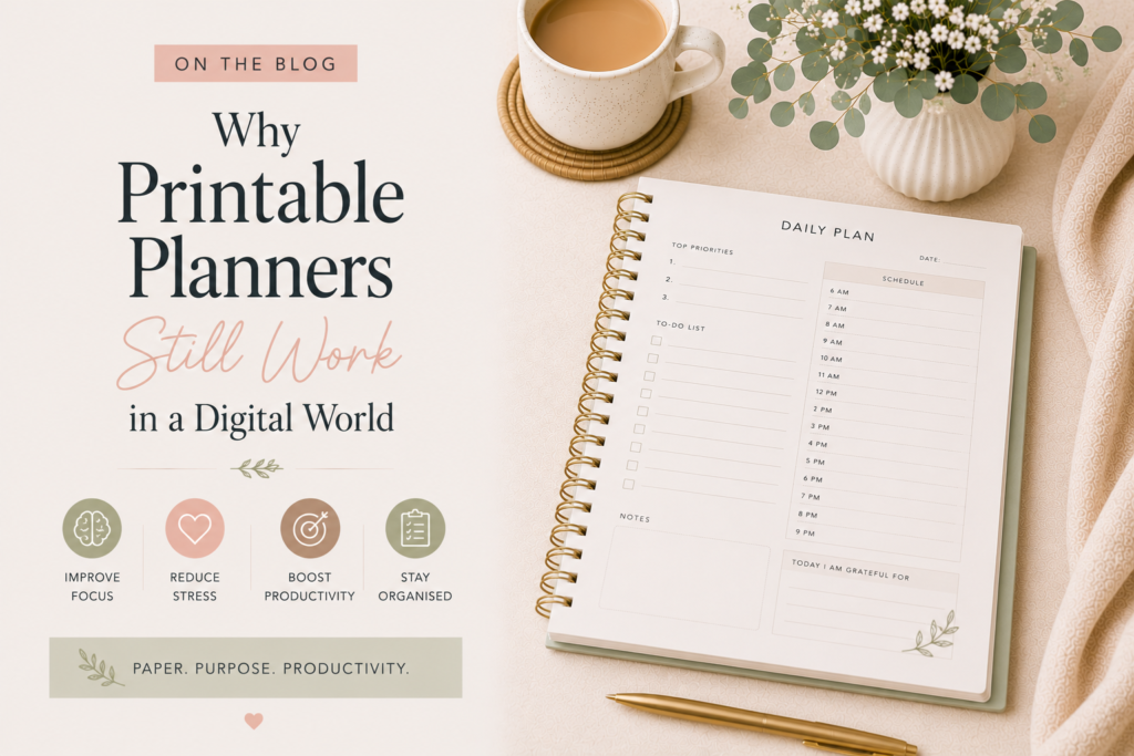 Why Printable Planners Still Work in a Digital World