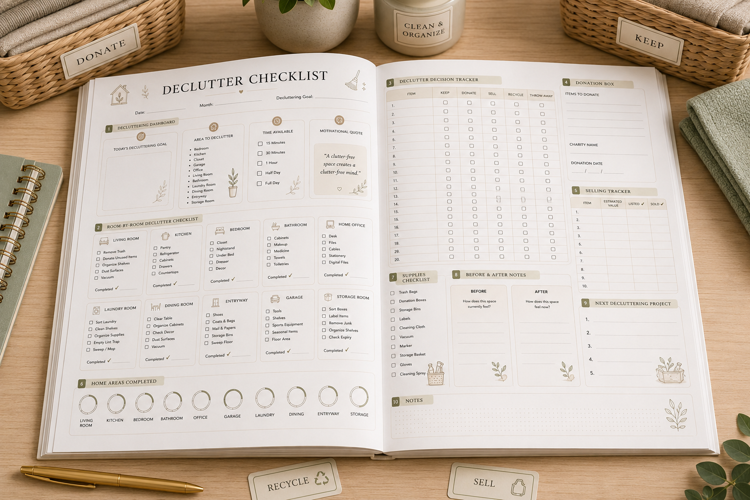 Declutter Checklist Printable