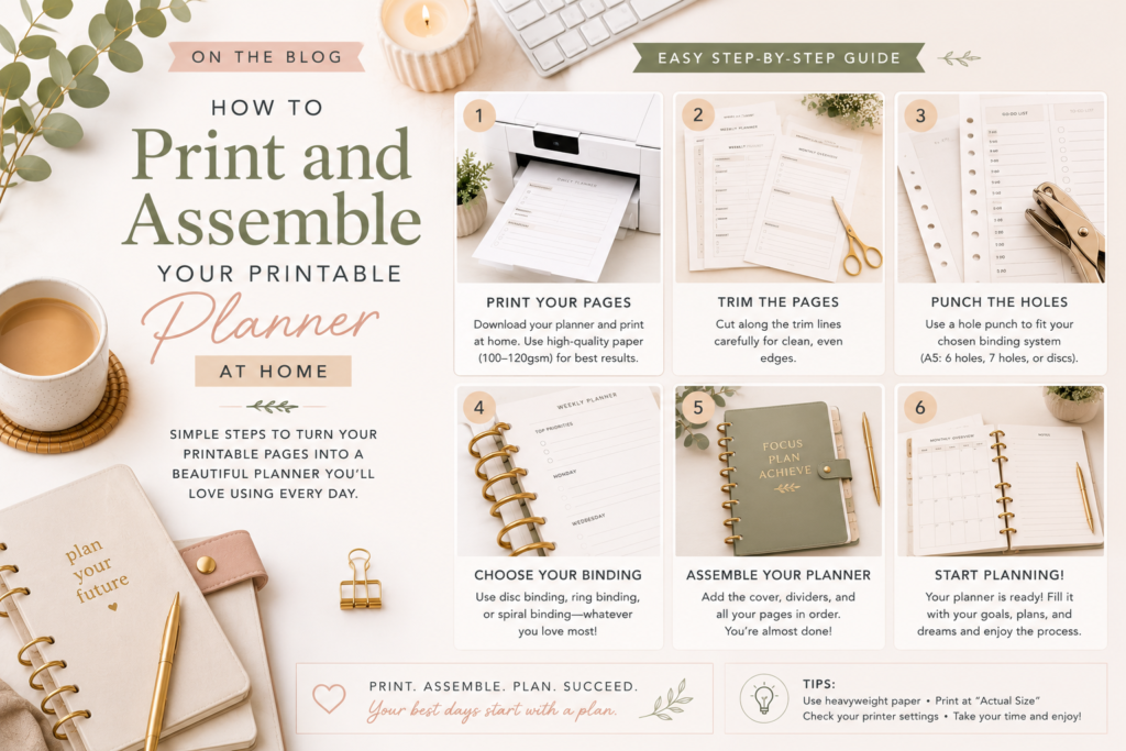 how to print a printable planner
