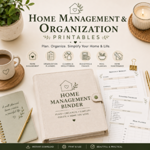 Home Management & Organization Printables