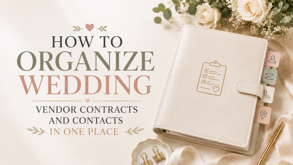 How to Organize Wedding Vendor Contracts and Contacts in One Place
