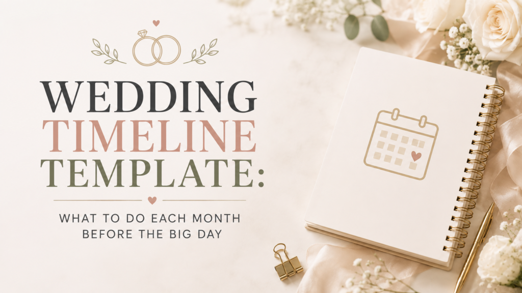 Wedding Timeline Template: What to Do Each Month Before the Big Day