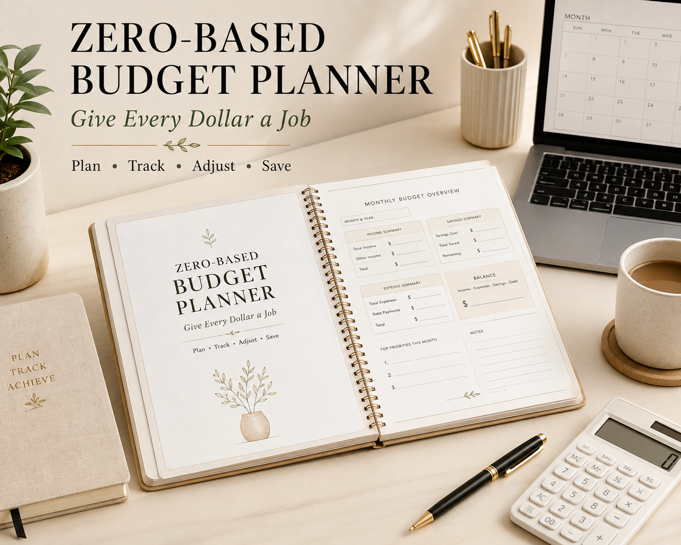 Zero-Based Budget Planner Printable