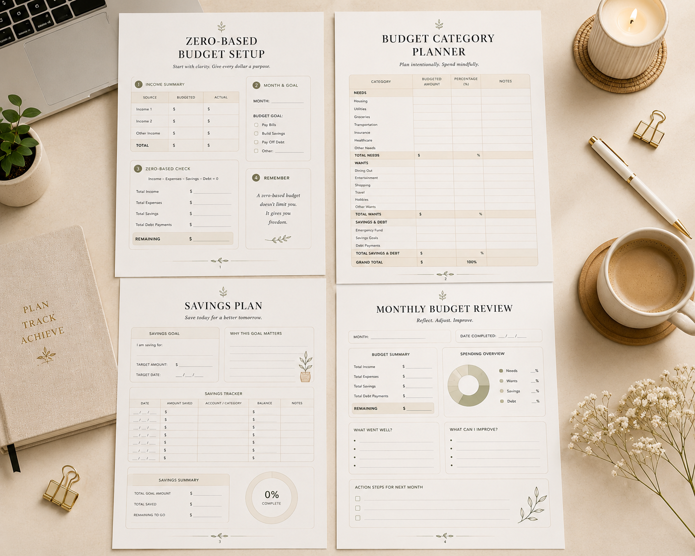 Zero-Based Budget Planner Printable