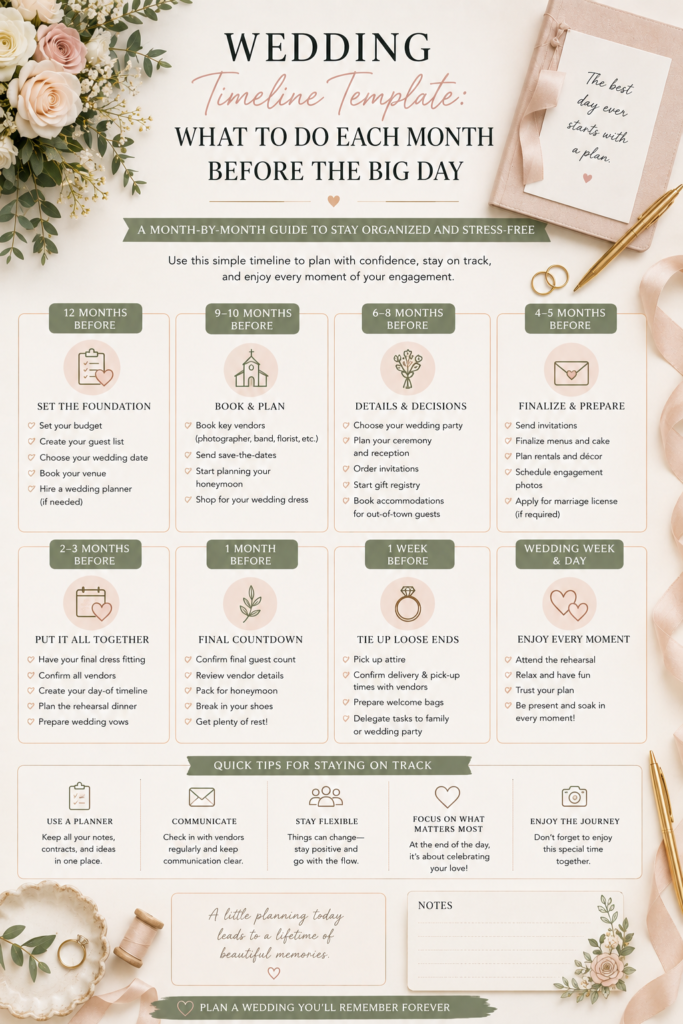 wedding planning timeline printable, month by month wedding checklist, wedding countdown template, wedding planning template