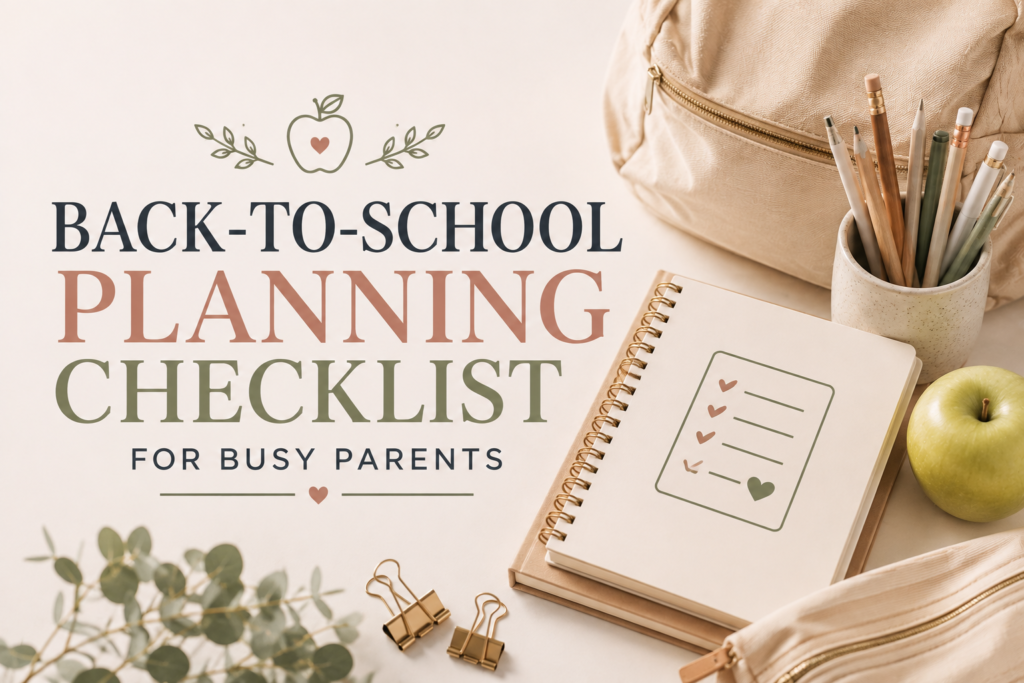 Back-to-School Planning Checklist for Busy Parents