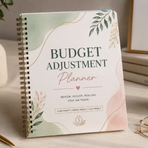 Budget Adjustment Planner Printable