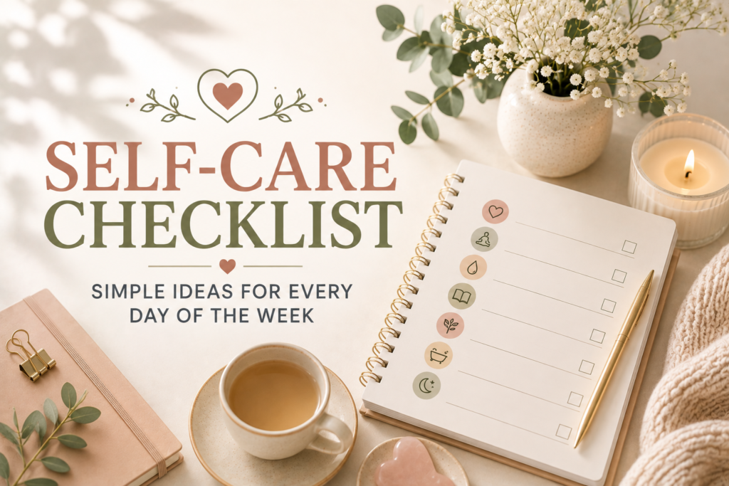Self-Care Checklist: Simple Ideas for Every Day of the Week