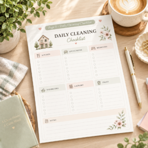 cleaning planner, cleaning checklist, daily cleaning checklist, home cleaning planner, household planner, cleaning schedule, cleaning organizer, home chore checklist, chore planner, household chores, daily chore checklist, home organization, home organizer, house cleaning checklist, room cleaning checklist, kitchen cleaning checklist, bathroom cleaning checklist, bedroom cleaning checklist, laundry checklist, living room cleaning, homemaker planner, cleaning routine, home management planner, household checklist, cleaning printable