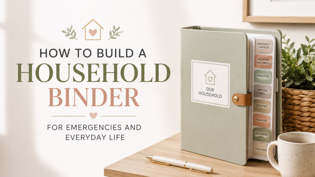How to Build a Household Binder for Emergencies and Everyday Life