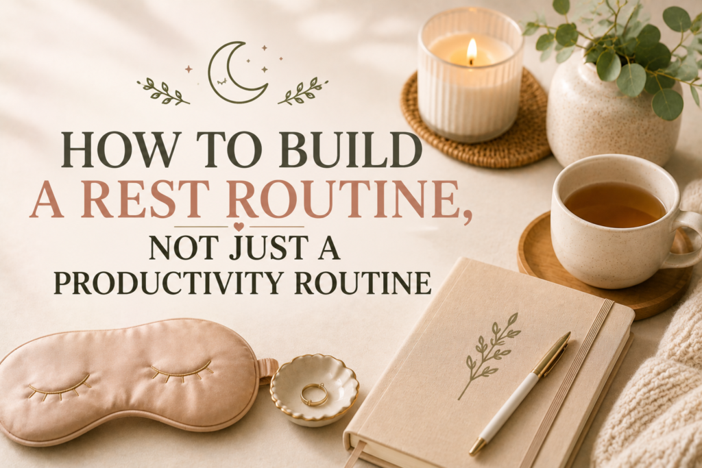How to Build a Rest Routine, Not Just a Productivity Routine