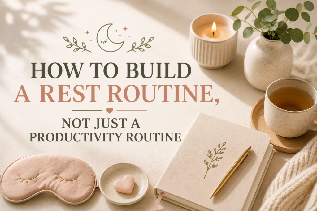 How to Build a Rest Routine, Not Just a Productivity Routine