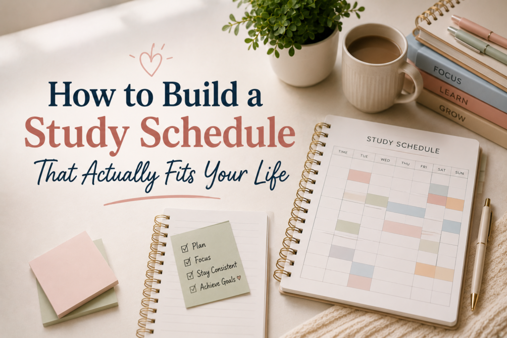How to Build a Study Schedule That Actually Fits Your Life