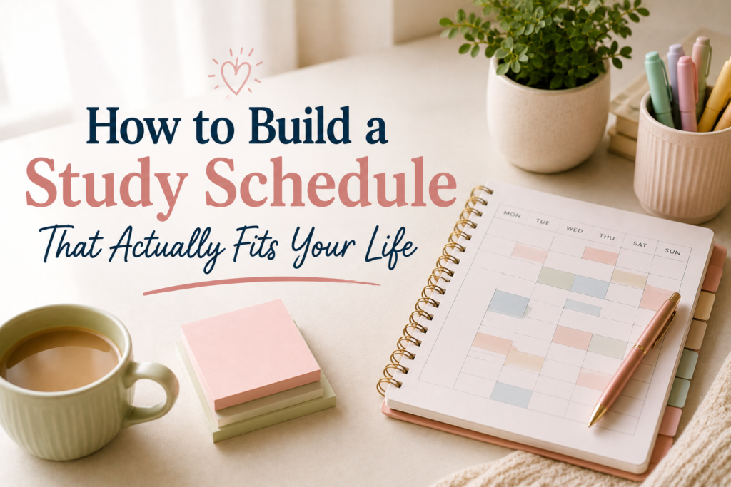 How to Build a Study Schedule That Actually Fits Your Life