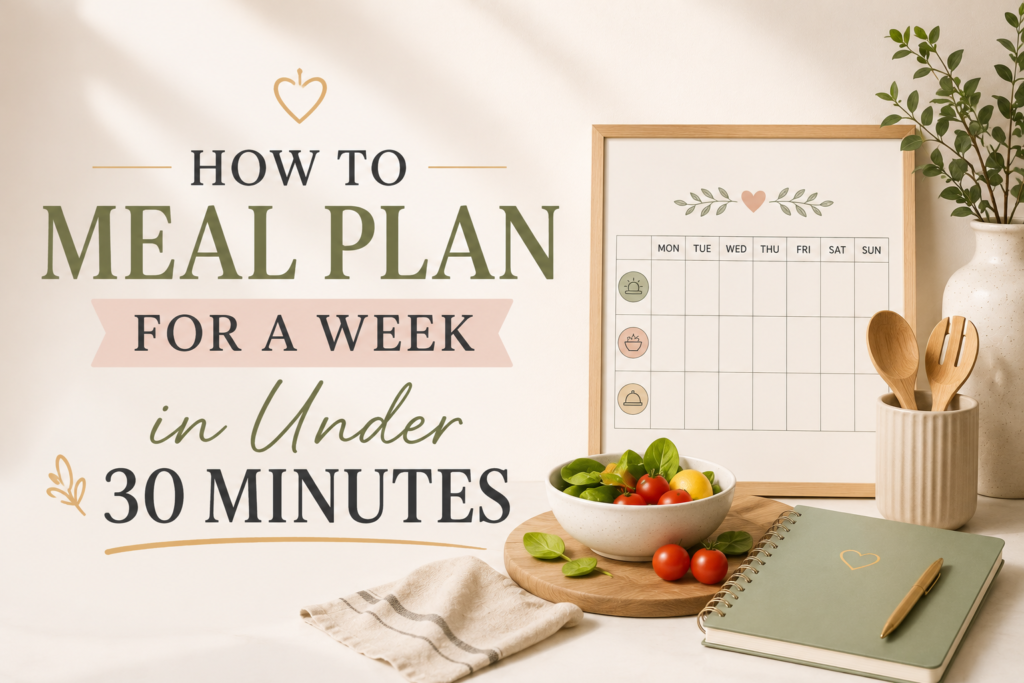 How to Meal Plan for a Week in Under 30 Minutes