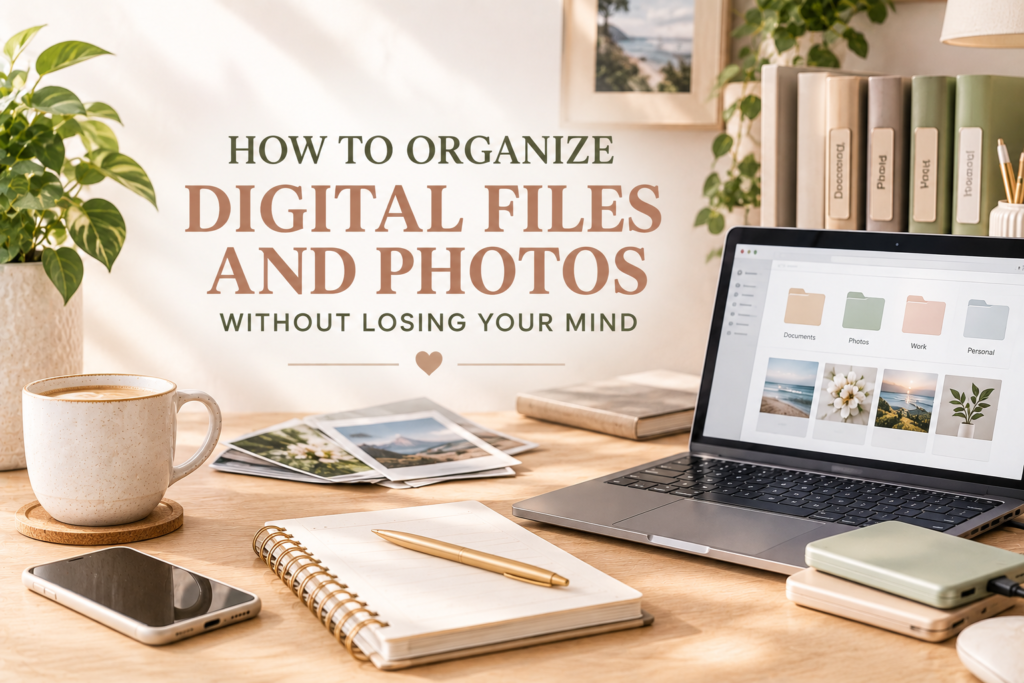 How to Organize Digital Files and Photos Without Losing Your Mind