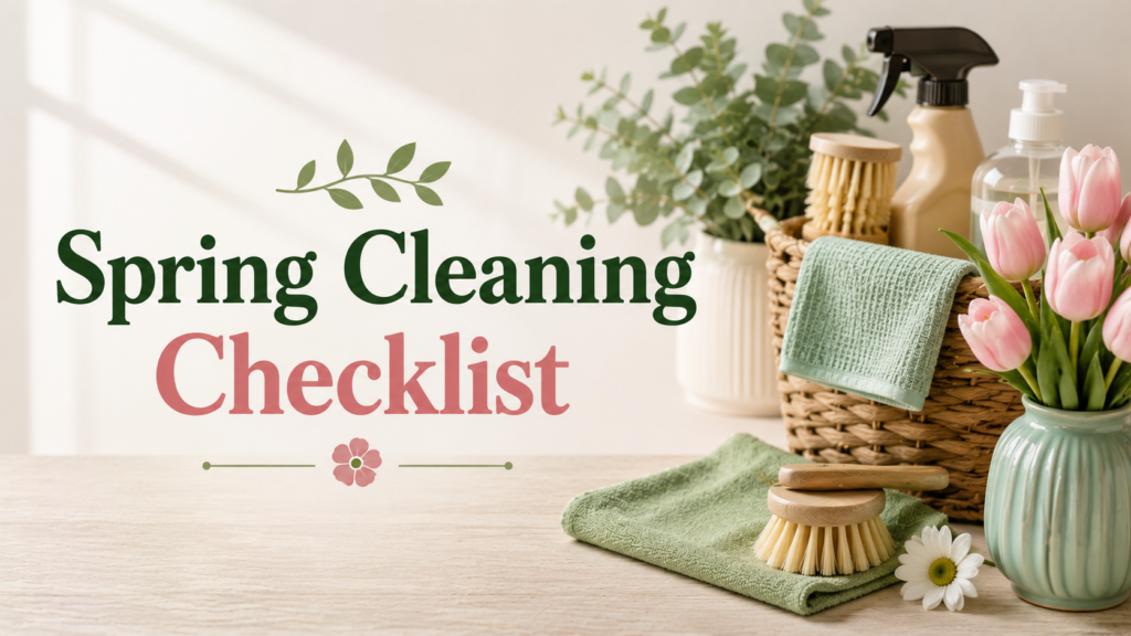 Spring Cleaning Checklist A Room-by-Room Printable Guide