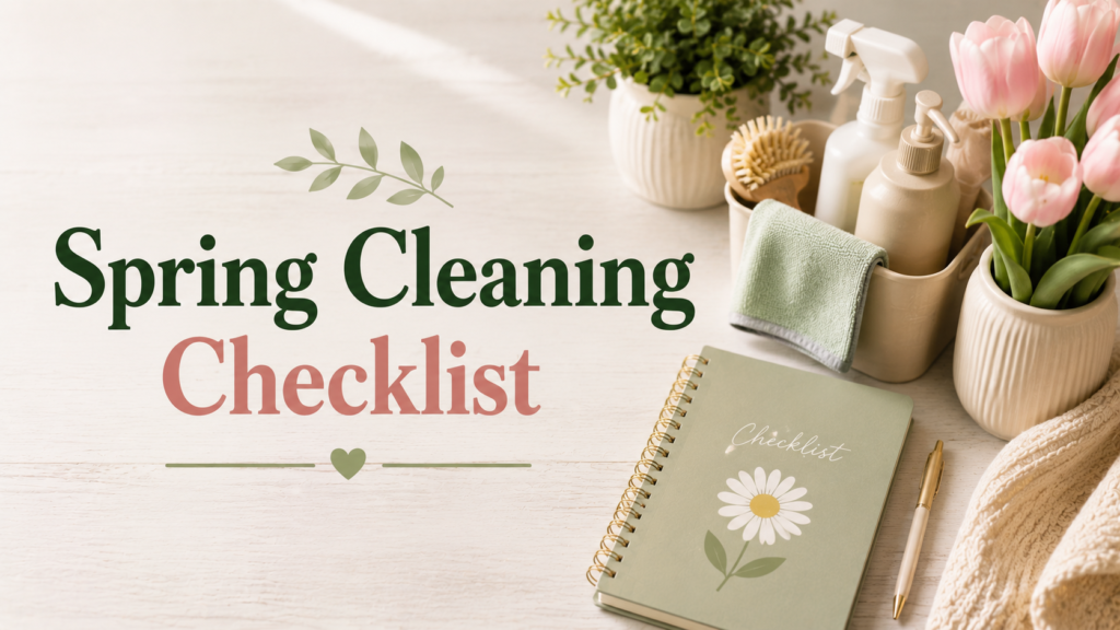 Spring Cleaning Checklist A Room-by-Room Printable Guide