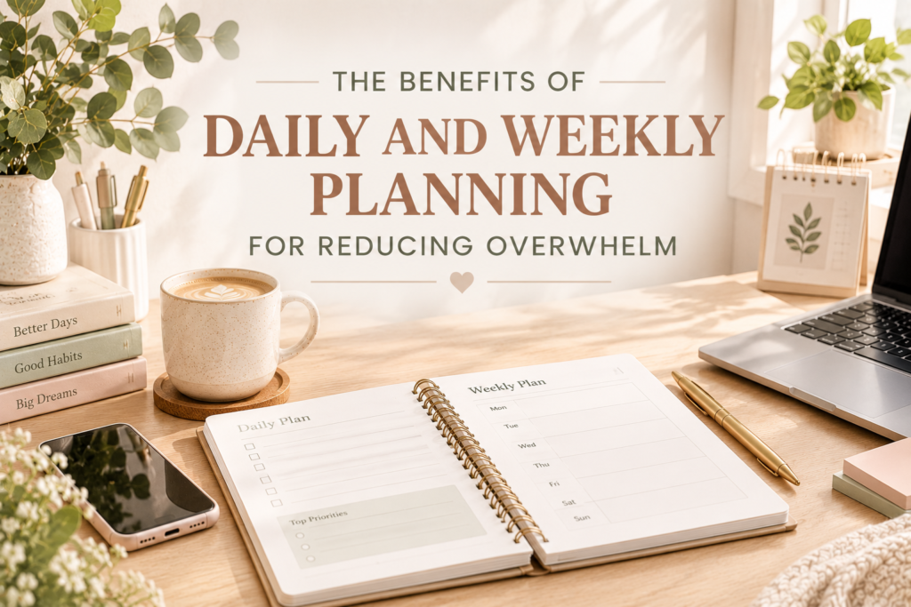 The Benefits of Daily and Weekly Planning for Reducing Overwhelm